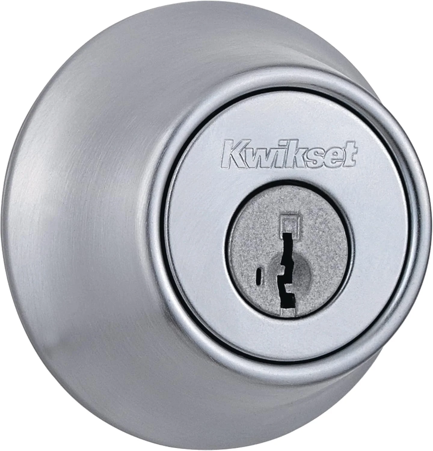 قفل ددبولت Kwikset 660، درب ورودی کلیددار گرد کروم ساتن، امنیت مقاوم در برابر باز کردن قفل SmartKey Rekey، ددبولت تک سیلندر قفل ددبولت Kwikset 660، درب ورودی کلیددار گرد کروم ساتن، امنیت مقاوم در برابر باز کردن قفل SmartKey Rekey، ددبولت تک سیلندر