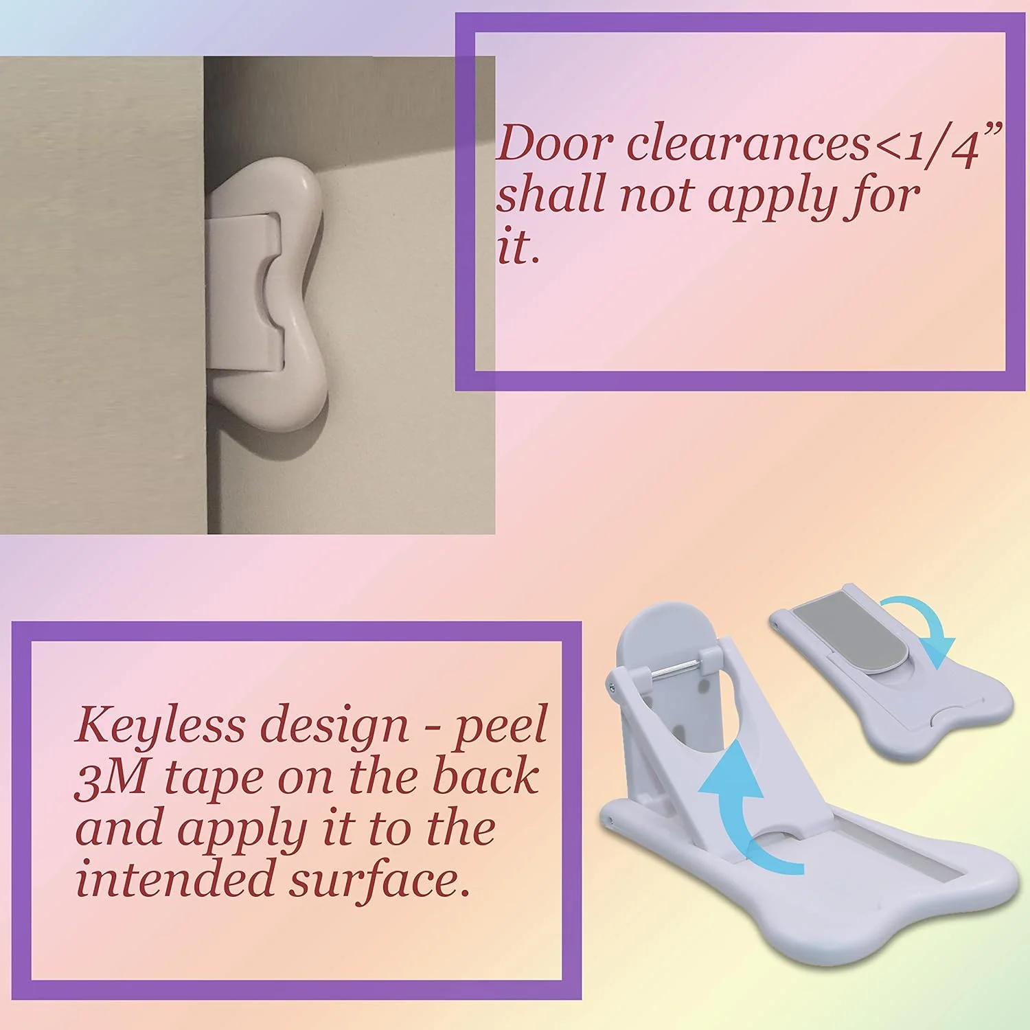 قفل درب کشویی کودک KongNai بسته 4 عددی، قفل ایمنی کودک برای پاسیو، کمد، حمام، پنجره، کمد لباس، قفل ضد کودک برای کابینت آشپزخانه و درب شیشه ای، بدون نیاز به ابزار - بسته 4 عددی قفل درب کشویی کودک KongNai بسته 4 عددی، قفل ایمنی کودک برای پاسیو، کمد، حمام، پنجره، کمد لباس، قفل ضد کودک برای کابینت آشپزخانه و درب شیشه ای، بدون نیاز به ابزار - بسته 4 عددی