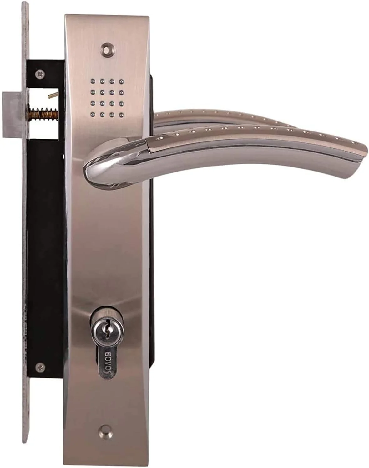 ست کامل دستگیره درب کوتل - امنیت بیشتر | نصب آسان | کیفیت عالی | طراحی شیک | سازگار با درب های استاندارد (روکش مس) ست کامل دستگیره درب کوتل - امنیت بیشتر | نصب آسان | کیفیت عالی | طراحی شیک | سازگار با درب های استاندارد (روکش مس)