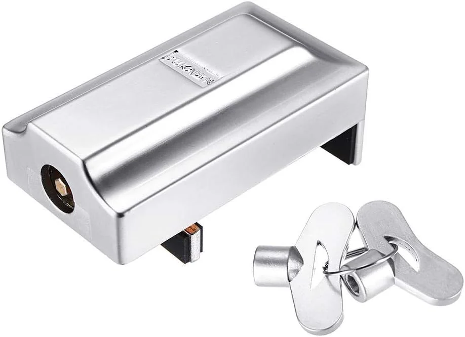 قفل کشویی درب و پنجره روبیک با 2 کلید، قفل استاپر ضد سرقت آلیاژ روی قابل تنظیم برای امنیت کودک (1 عدد) قفل کشویی درب و پنجره روبیک با 2 کلید، قفل استاپر ضد سرقت آلیاژ روی قابل تنظیم برای امنیت کودک (1 عدد)