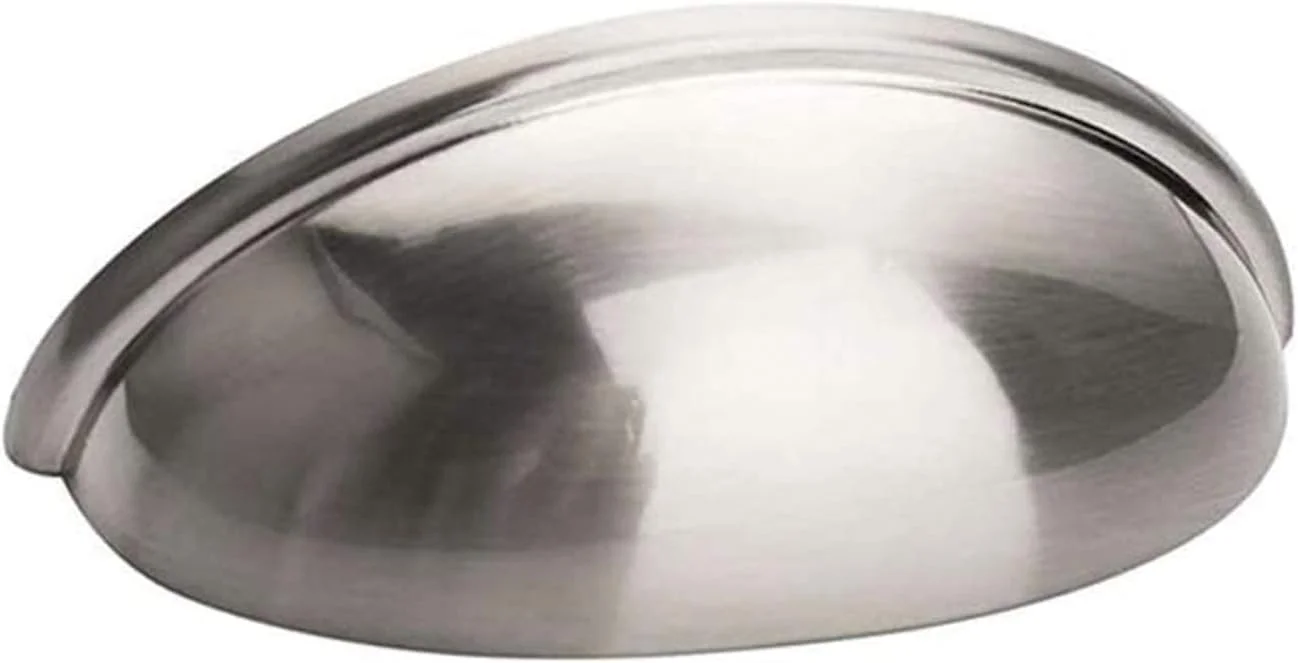 دستگیره های فنجانی LONTAN، 4 عددی، دستگیره درب کابینت - دستگیره های کمدی نیکل برس خورده، دستگیره کابینت آشپزخانه LS0313SNB76