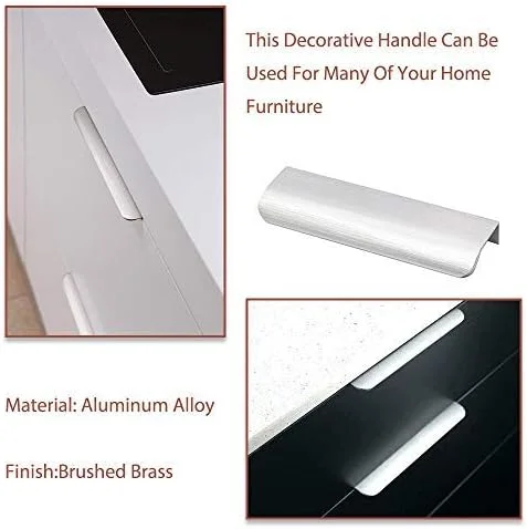 دستگیره کابینت آشپزخانه LONTAN بسته 20 عددی، دستگیره کشو 128 میلی متری، دستگیره کمد، دستگیره درب کمد، دستگیره درب کمد دیواری، دستگیره مخفی آلیاژ آلومینیوم