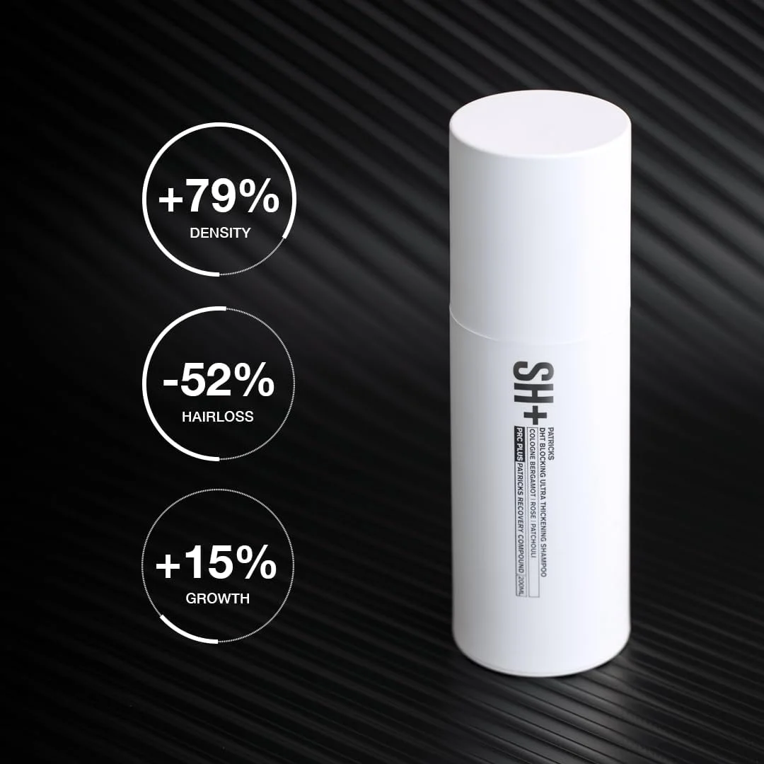پاتریکس | شامپو فوق غلیظ کننده SH PLUS برای ریزش مو در مردان | مسدود کننده DHT | حاوی روغن کرچک و سایر مواد قدرتمند برای حمایت از رشد مو | برای ریزش مو متوسط تا پیشرفته | 200 میلی لیتر پاتریکس | شامپو فوق غلیظ کننده SH PLUS برای ریزش مو در مردان | مسدود کننده DHT | حاوی روغن کرچک و سایر مواد قدرتمند برای حمایت از رشد مو | برای ریزش مو متوسط تا پیشرفته | 200 میلی لیتر