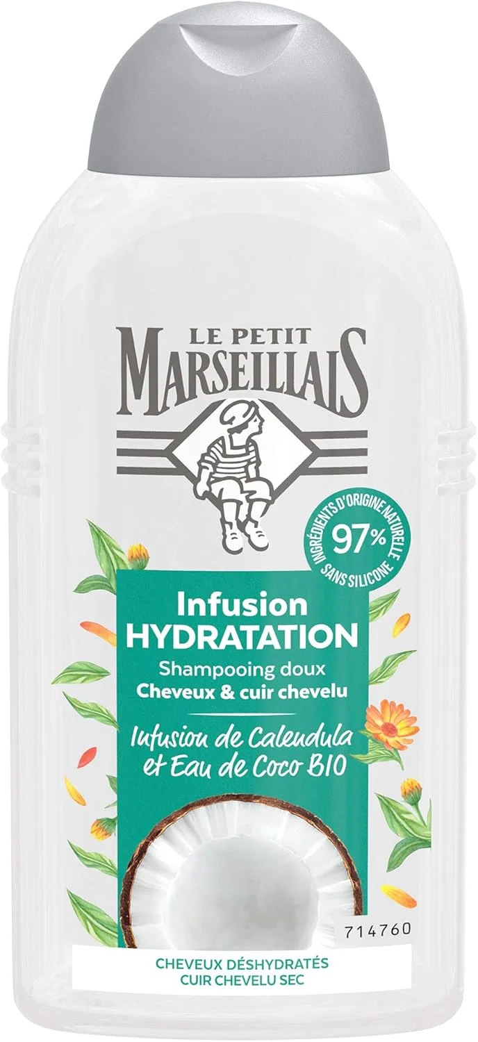 شامپو آبرسان لو پتی مارسیلیس، حاوی گل همیشه بهار و آب نارگیل شامپو آبرسان لو پتی مارسیلیس، حاوی گل همیشه بهار و آب نارگیل