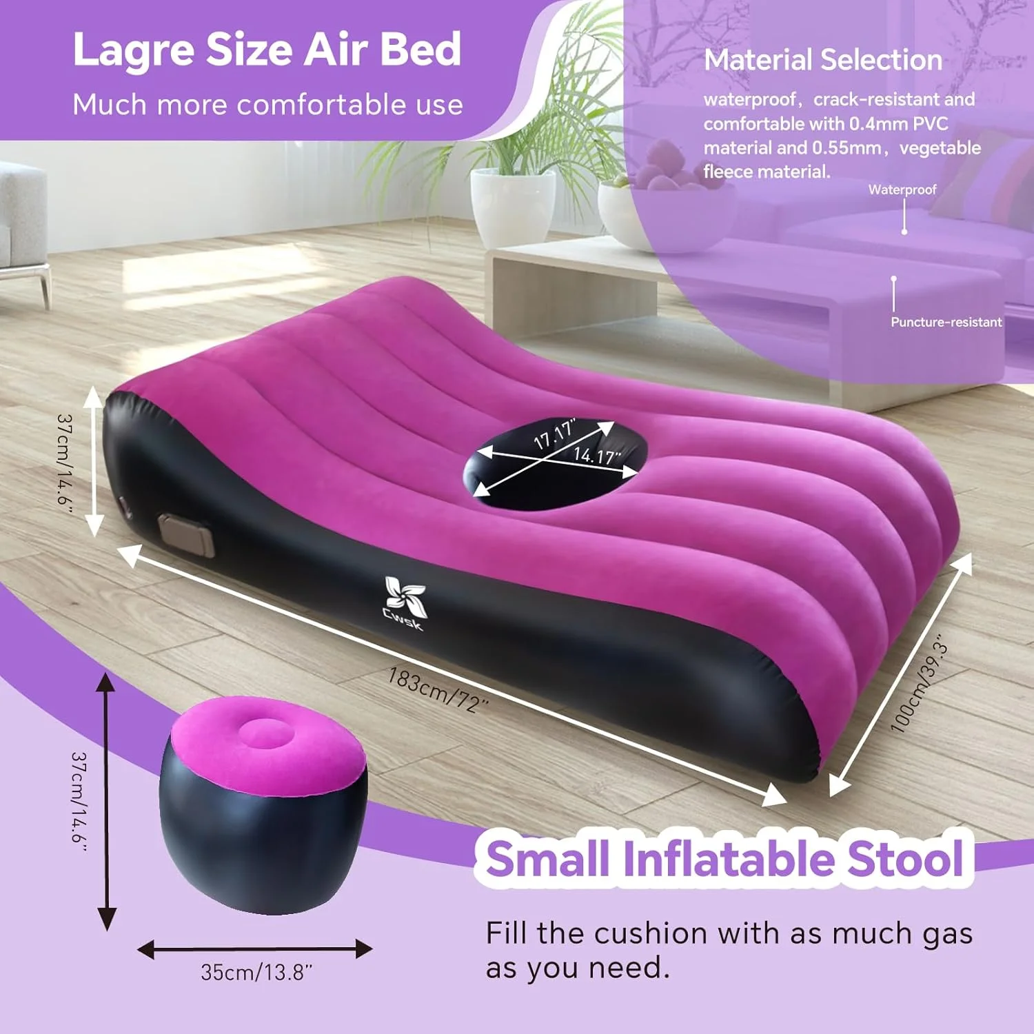 تخت خواب BBL بعد از جراحی برای خوابیدن با حفره - تشک بادی بعد از عمل لیفت باسن برزیلی، فلاک ضخیم و پمپ برقی داخلی، جنس خواب ضد آب پزشکی به همراه کیف حمل تخت خواب BBL بعد از جراحی برای خوابیدن با حفره - تشک بادی بعد از عمل لیفت باسن برزیلی، فلاک ضخیم و پمپ برقی داخلی، جنس خواب ضد آب پزشکی به همراه کیف حمل