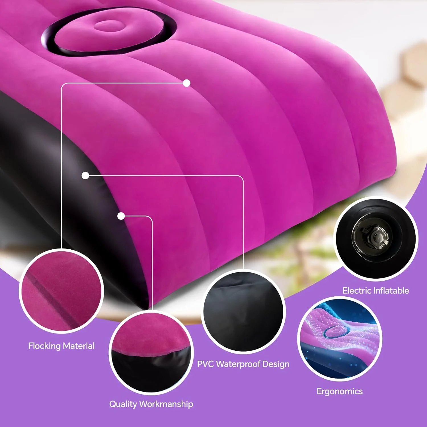 تخت خواب BBL بعد از جراحی برای خوابیدن با حفره - تشک بادی بعد از عمل لیفت باسن برزیلی، فلاک ضخیم و پمپ برقی داخلی، جنس خواب ضد آب پزشکی به همراه کیف حمل تخت خواب BBL بعد از جراحی برای خوابیدن با حفره - تشک بادی بعد از عمل لیفت باسن برزیلی، فلاک ضخیم و پمپ برقی داخلی، جنس خواب ضد آب پزشکی به همراه کیف حمل