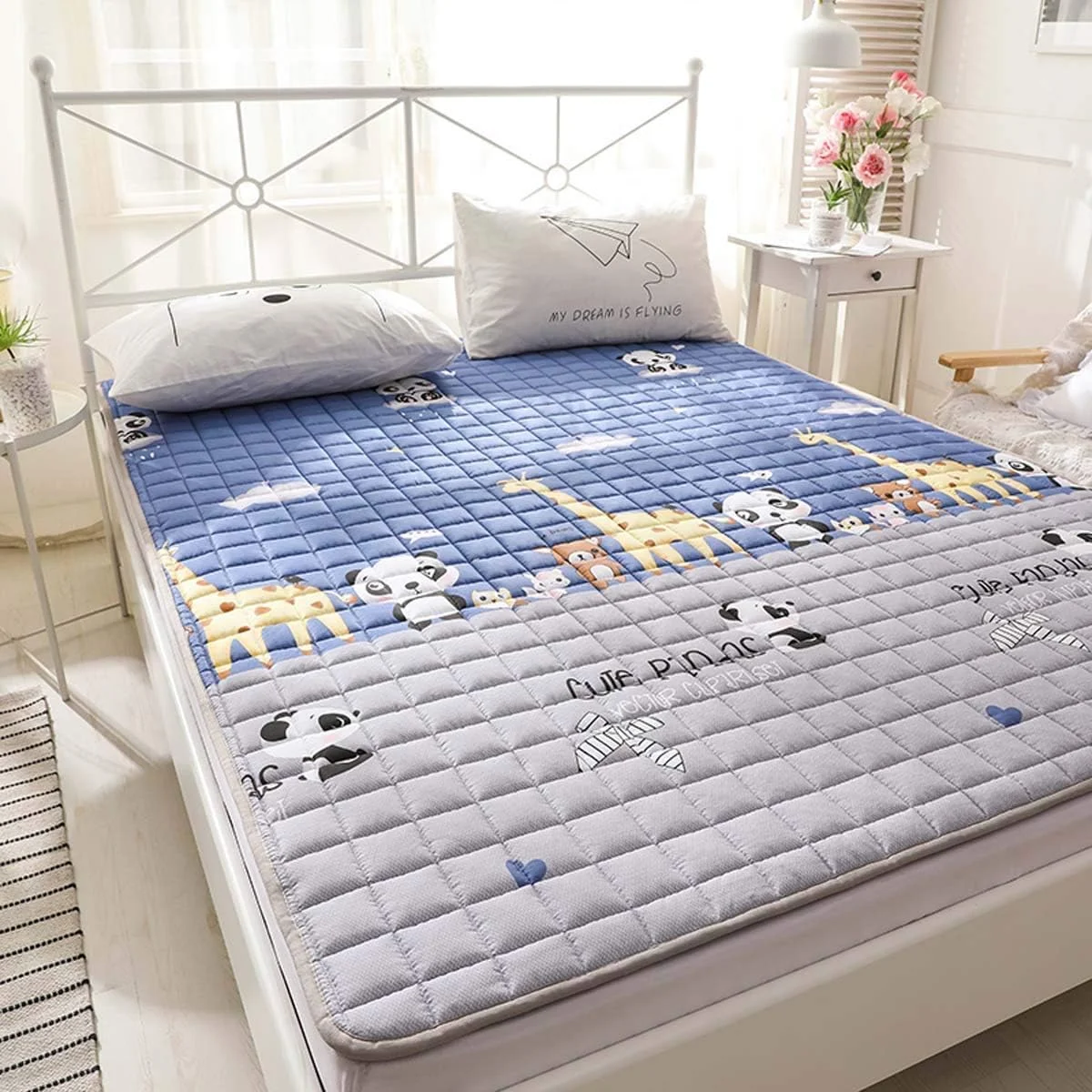 الکسو - تشک تاتامی، پد کف اتاق، زیرانداز ضد لغزش تاشو و قابل حمل فوتون، پد پنبه ای قابل شستشو یک نفره دو نفره (A, 150x200cm) الکسو - تشک تاتامی، پد کف اتاق، زیرانداز ضد لغزش تاشو و قابل حمل فوتون، پد پنبه ای قابل شستشو یک نفره دو نفره (A, 150x200cm)