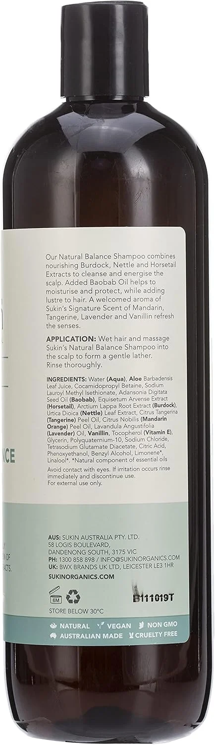 شامپو تعادل طبیعی سوکین، 500 میلی لیتر