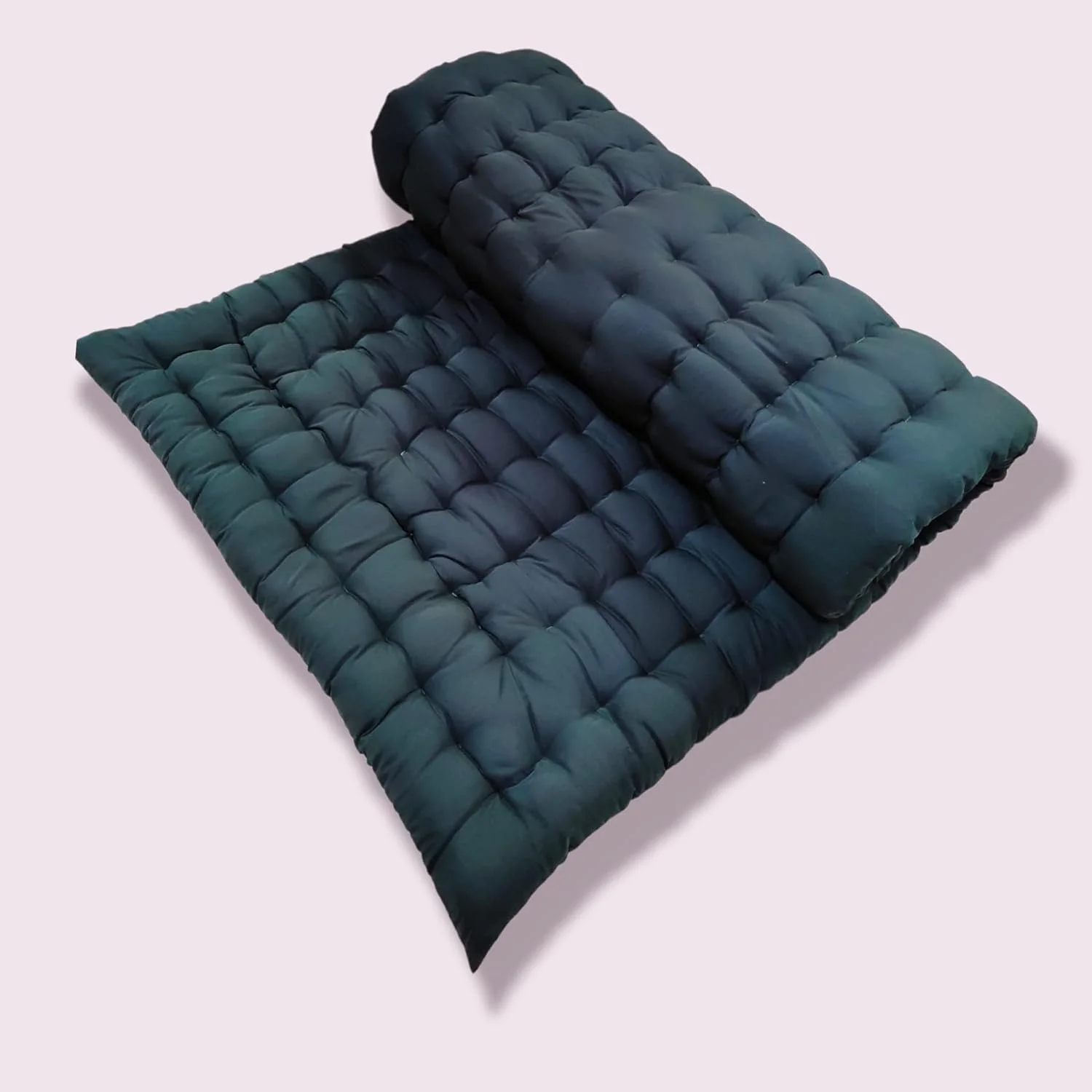 تشک پنبه ای تاشو نرم ATOOTFUSION | تشک پنبه ای سفت و سبک وزن یک نفره قابل رول شدن | 90x180 سانتی متر | سبز بطری تشک پنبه ای تاشو نرم ATOOTFUSION | تشک پنبه ای سفت و سبک وزن یک نفره قابل رول شدن | 90x180 سانتی متر | سبز بطری