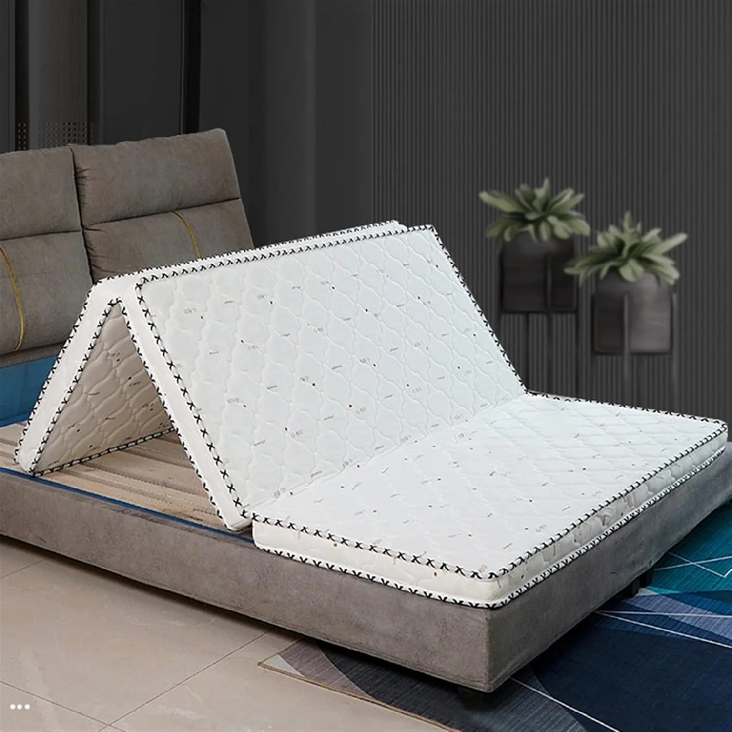 رویه تشک فوم حافظه دار AOCATE سایز کویین، پد محافظ محیط زیست، قابل سفارشی سازی، تشک تاتامی خانگی رویه تشک فوم حافظه دار AOCATE سایز کویین، پد محافظ محیط زیست، قابل سفارشی سازی، تشک تاتامی خانگی