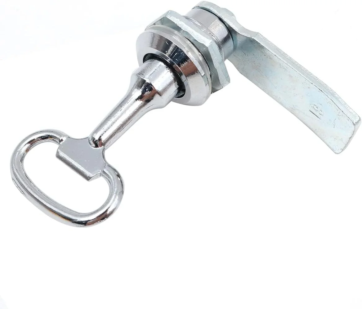 قفل سوکتی مربعی WANGCL، 8 عددی، قفل درب کابینت آلیاژ روی، قفل جعبه برق مربعی، قفل بادامک مربعی با کلید سوکتی مربعی (4 قفل و 4 کلید)