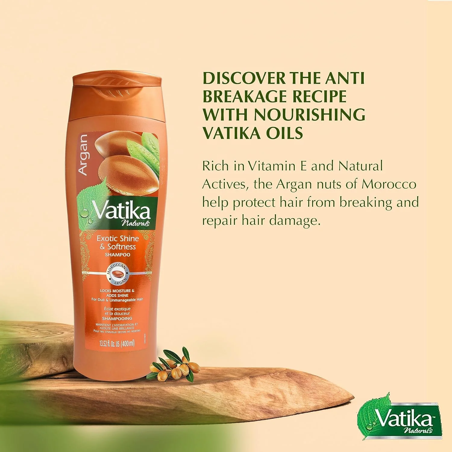 شامپو ضد شکنندگی آرگان مراکشی واتیکا نچرالز 400 میلی لیتر | موهای نرم و مرطوب | برای موهای خشک و غیر قابل کنترل شامپو ضد شکنندگی آرگان مراکشی واتیکا نچرالز 400 میلی لیتر | موهای نرم و مرطوب | برای موهای خشک و غیر قابل کنترل