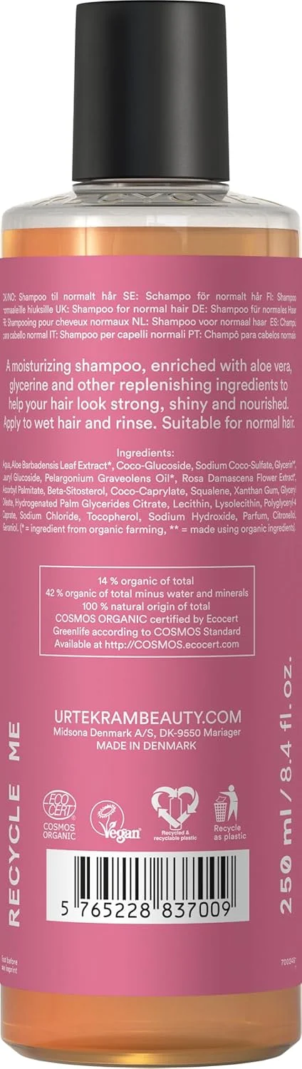 شامپو ارگانیک گل رز Urtekram، مناسب موهای معمولی، 250 میلی لیتر، 83700 شامپو ارگانیک گل رز Urtekram، مناسب موهای معمولی، 250 میلی لیتر، 83700