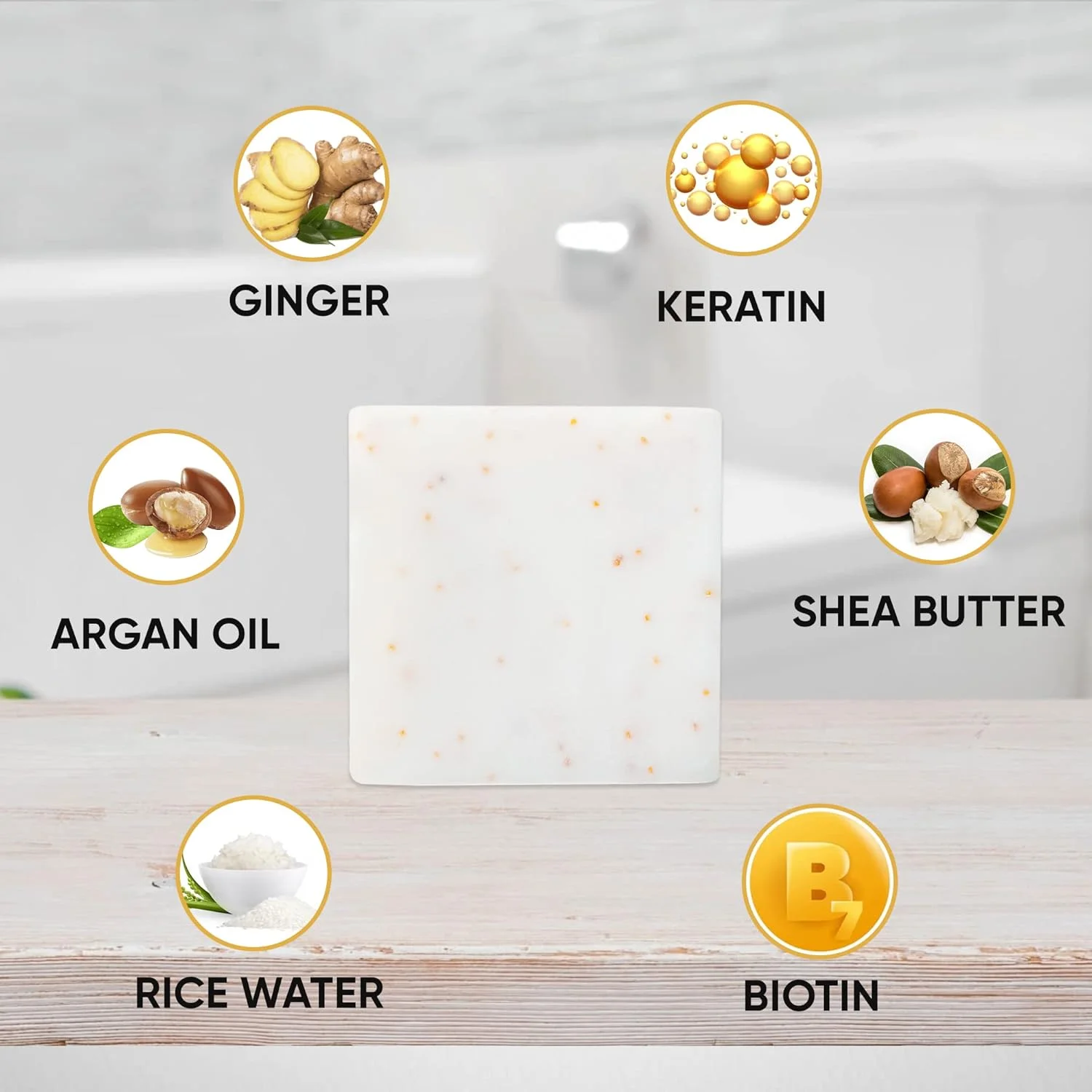 شامپو بار آب برنج و روغن آرگان والیتیچ - تقویت کننده و احیا کننده مو - بدون SLS و پارابن - وگان و سازگار با محیط زیست - ویتامین C و کراتین طبیعی - مناسب برای انواع مو شامپو بار آب برنج و روغن آرگان والیتیچ - تقویت کننده و احیا کننده مو - بدون SLS و پارابن - وگان و سازگار با محیط زیست - ویتامین C و کراتین طبیعی - مناسب برای انواع مو