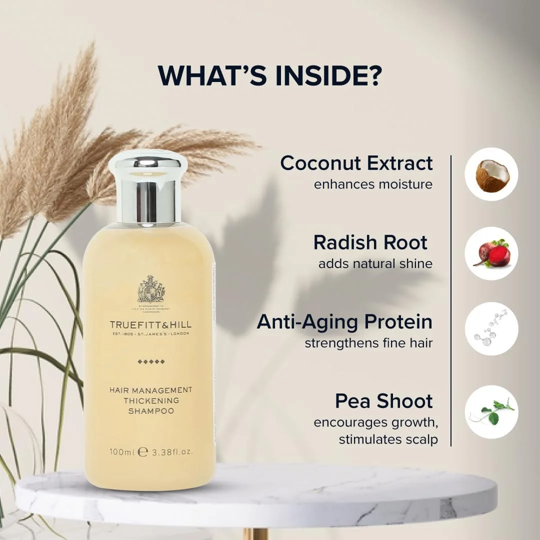 شامپو ضخیم کننده مو مردانه تروفیت اند هیل | شامپو بدون سولفات ضد ریزش مو | حجم دهنده موهای نازک (100 میلی لیتر)