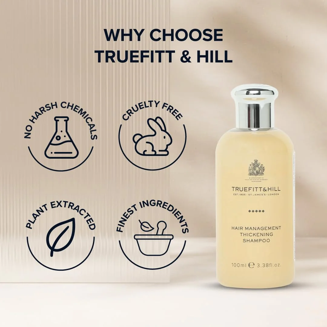 شامپو ضخیم کننده مو مردانه تروفیت اند هیل | شامپو بدون سولفات ضد ریزش مو | حجم دهنده موهای نازک (100 میلی لیتر)