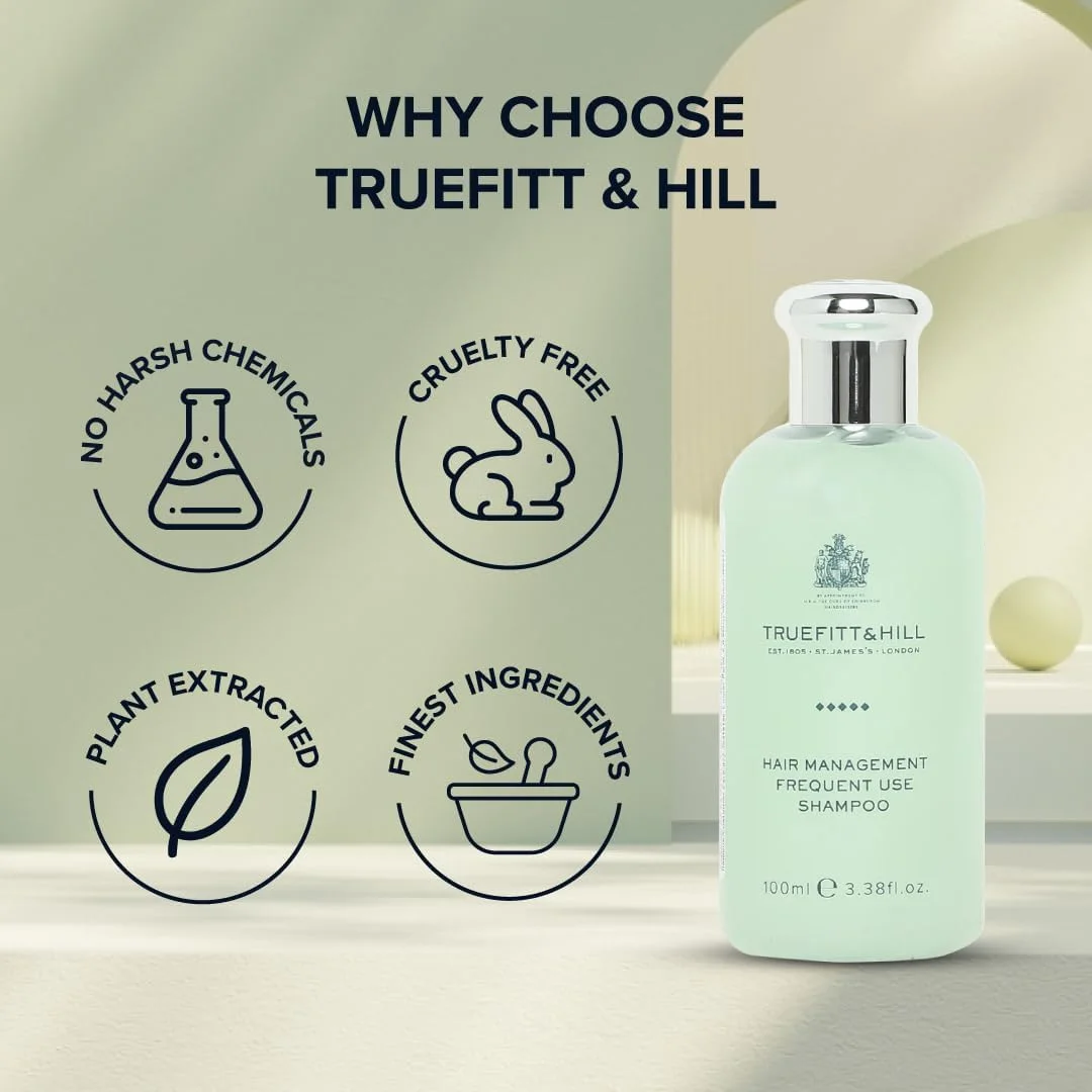 شامپو مصرف روزانه تروفیت اند هیل 100 میلی لیتر | مجموعه مدیریت ضروری مو برای آقایان | مناسب برای انواع مو شامپو مصرف روزانه تروفیت اند هیل 100 میلی لیتر | مجموعه مدیریت ضروری مو برای آقایان | مناسب برای انواع مو