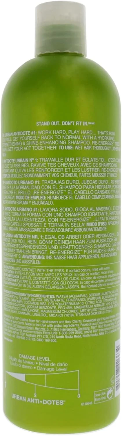 شامپو انرژی بخش مو تیگی بد هد، بسته 1 عددی (1 x 750 میلی لیتر) TIGI-415551 شامپو انرژی بخش مو تیگی بد هد، بسته 1 عددی (1 x 750 میلی لیتر) TIGI-415551