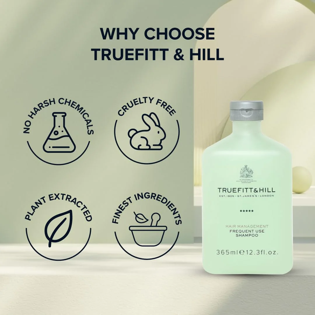 شامپو مصرف روزانه تروفیت اند هیل 365 میلی لیتر | مجموعه مدیریت ضروری مو برای آقایان | مناسب برای انواع مو شامپو مصرف روزانه تروفیت اند هیل 365 میلی لیتر | مجموعه مدیریت ضروری مو برای آقایان | مناسب برای انواع مو