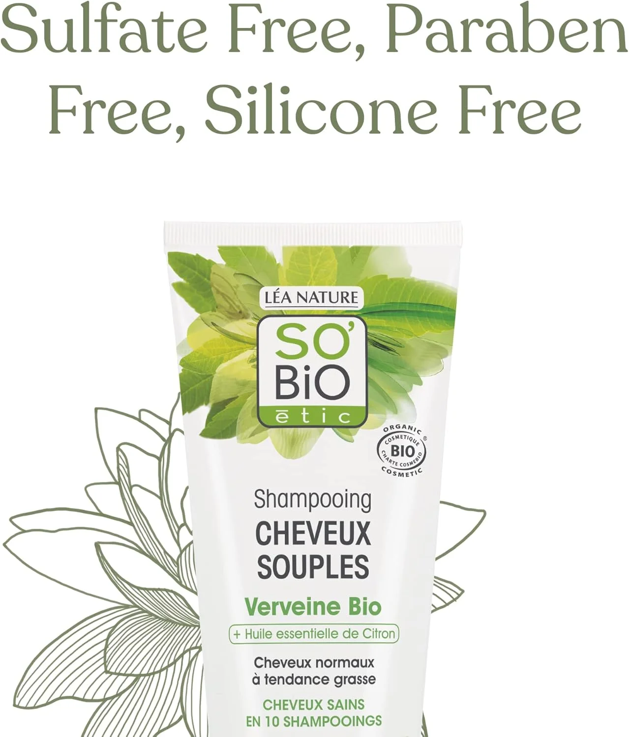 شامپو متعادل کننده مو و پوست سر چرب So'Bio Étic So Bio | غنی شده با گل شاه پسند و وربن | برای موهای معمولی تا چرب | 250 میلی لیتر شامپو متعادل کننده مو و پوست سر چرب So'Bio Étic So Bio | غنی شده با گل شاه پسند و وربن | برای موهای معمولی تا چرب | 250 میلی لیتر