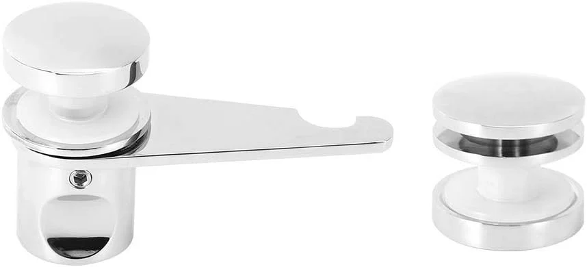 قفل درب شیشه ای حمام Lybunair مناسب برای اتاق دوش، منزل و محل کار قفل درب شیشه ای حمام Lybunair مناسب برای اتاق دوش، منزل و محل کار