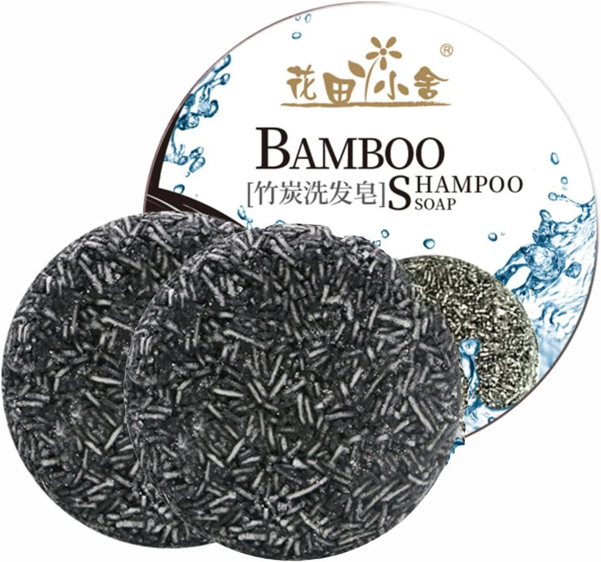 شامپو بار تقویت کننده مو TERRIFI، 2 عدد شامپو بار طبیعی، ضد شوره، درمان ریزش مو، تقویت کننده رشد مو برای انواع مو (2 عددی، خاکستری)