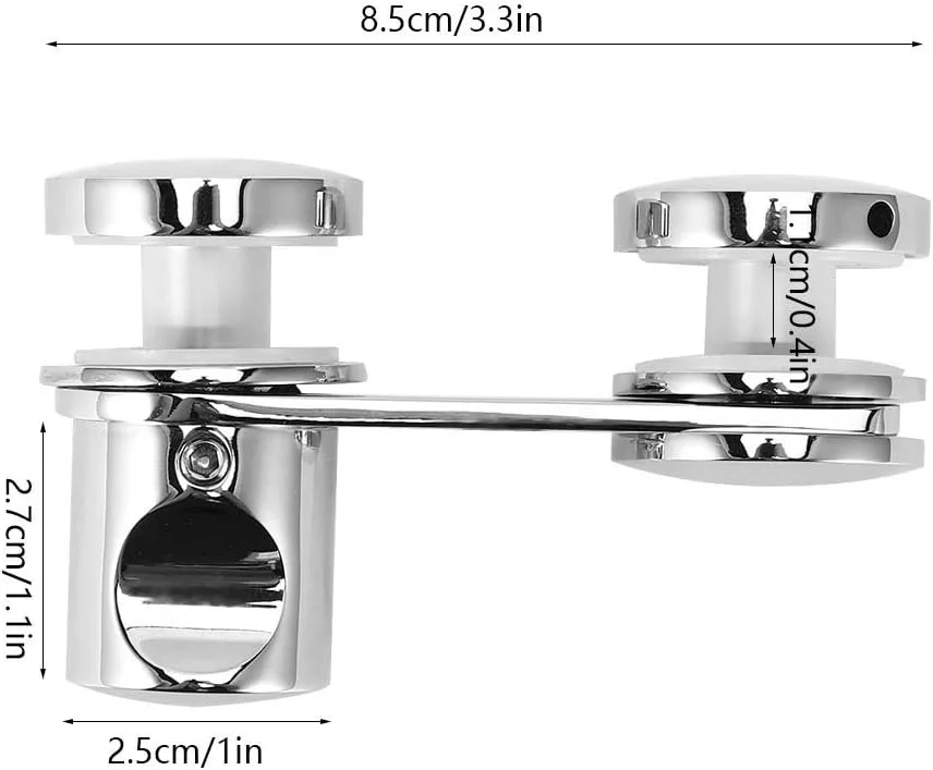 قفل درب شیشه ای حمام Lybunair مناسب برای اتاق دوش، منزل و محل کار