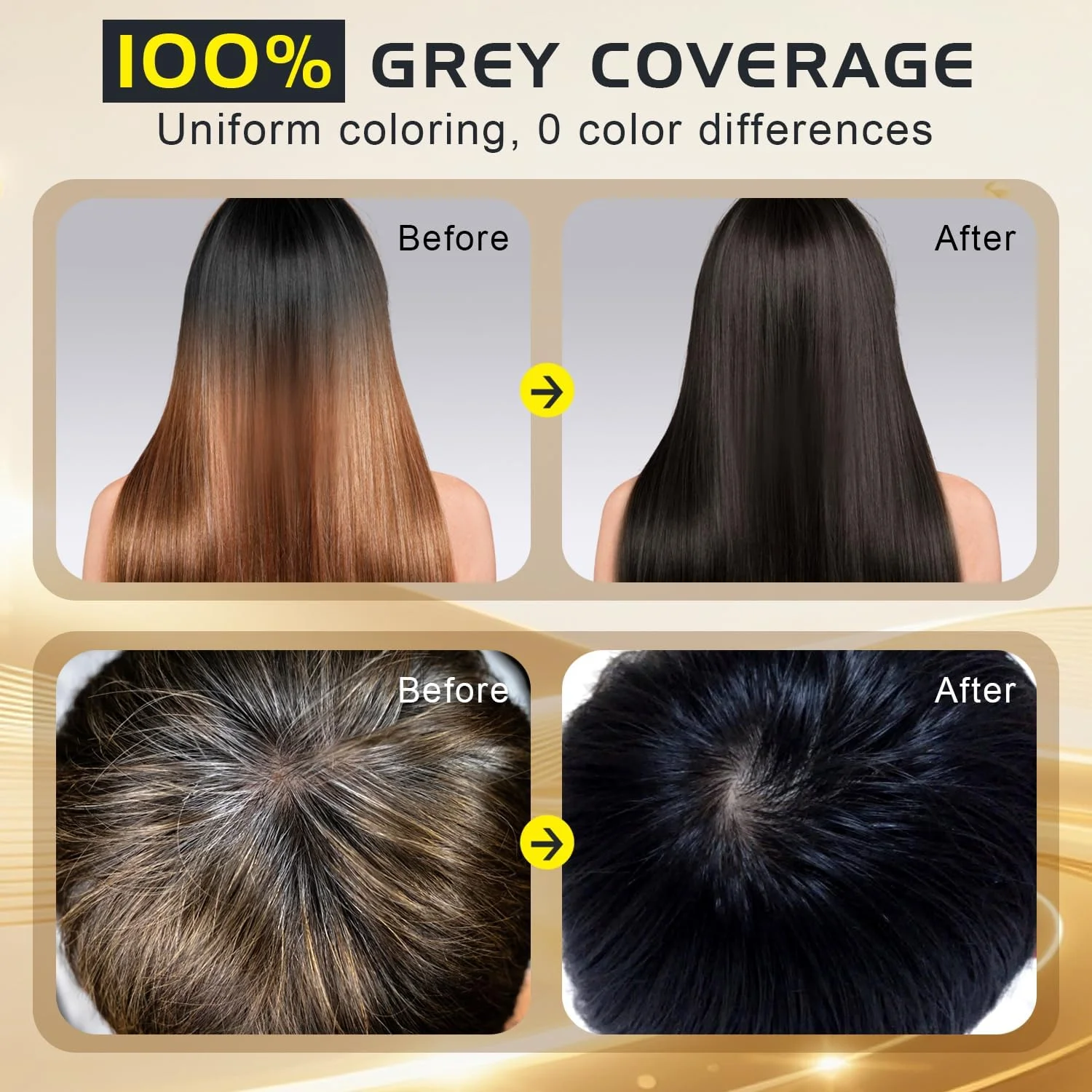 شامپو رنگ موی مشکی 3 در 1، رنگ موی فوری برای پوشش موهای سفید، رنگ موی مشکی طبیعی برای زنان و مردان، شامپو رنگ مو 500 میلی لیتری ماندگاری 30 روزه با مواد گیاهی شامپو رنگ موی مشکی 3 در 1، رنگ موی فوری برای پوشش موهای سفید، رنگ موی مشکی طبیعی برای زنان و مردان، شامپو رنگ مو 500 میلی لیتری ماندگاری 30 روزه با مواد گیاهی