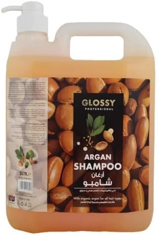 شامپو روغن آرگان براق حرفه ای، پاک کننده معمولی و شستشوی موی نرمال، غنی از کف و رایحه با طراوت برای استفاده روزانه در منزل و سالن 5 لیتری شامپو روغن آرگان براق حرفه ای، پاک کننده معمولی و شستشوی موی نرمال، غنی از کف و رایحه با طراوت برای استفاده روزانه در منزل و سالن 5 لیتری