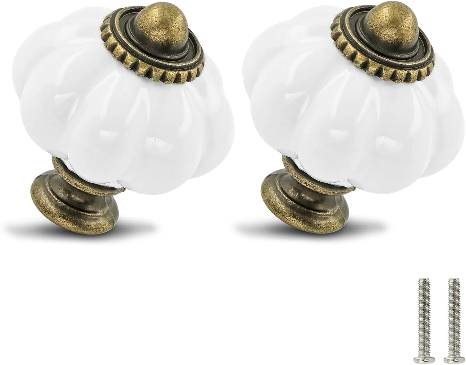 دستگیره های کدو تنبل سفید Zernmiarder، بسته 12 عددی، دستگیره های سرامیکی کابینت، دستگیره های کشو طرح قدیمی - دستگیره های عتیقه کمد با پیچ برای کشو کمد، کابینت و پروژه های DIY خانگی دستگیره های کدو تنبل سفید Zernmiarder، بسته 12 عددی، دستگیره های سرامیکی کابینت، دستگیره های کشو طرح قدیمی - دستگیره های عتیقه کمد با پیچ برای کشو کمد، کابینت و پروژه های DIY خانگی