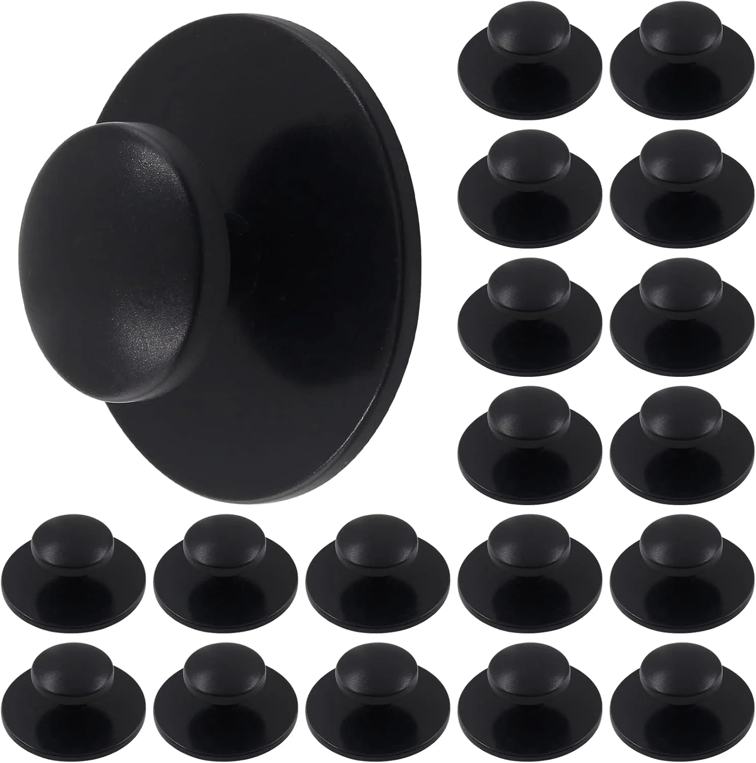 تزویق 20 عدد دستگیره کابینت چسبی، دستگیره کمد چسبی، دستگیره کمکی چسبی برای پنجره ها، کمد لباس، کابینت ها، کشوها (مشکی) تزویق 20 عدد دستگیره کابینت چسبی، دستگیره کمد چسبی، دستگیره کمکی چسبی برای پنجره ها، کمد لباس، کابینت ها، کشوها (مشکی)