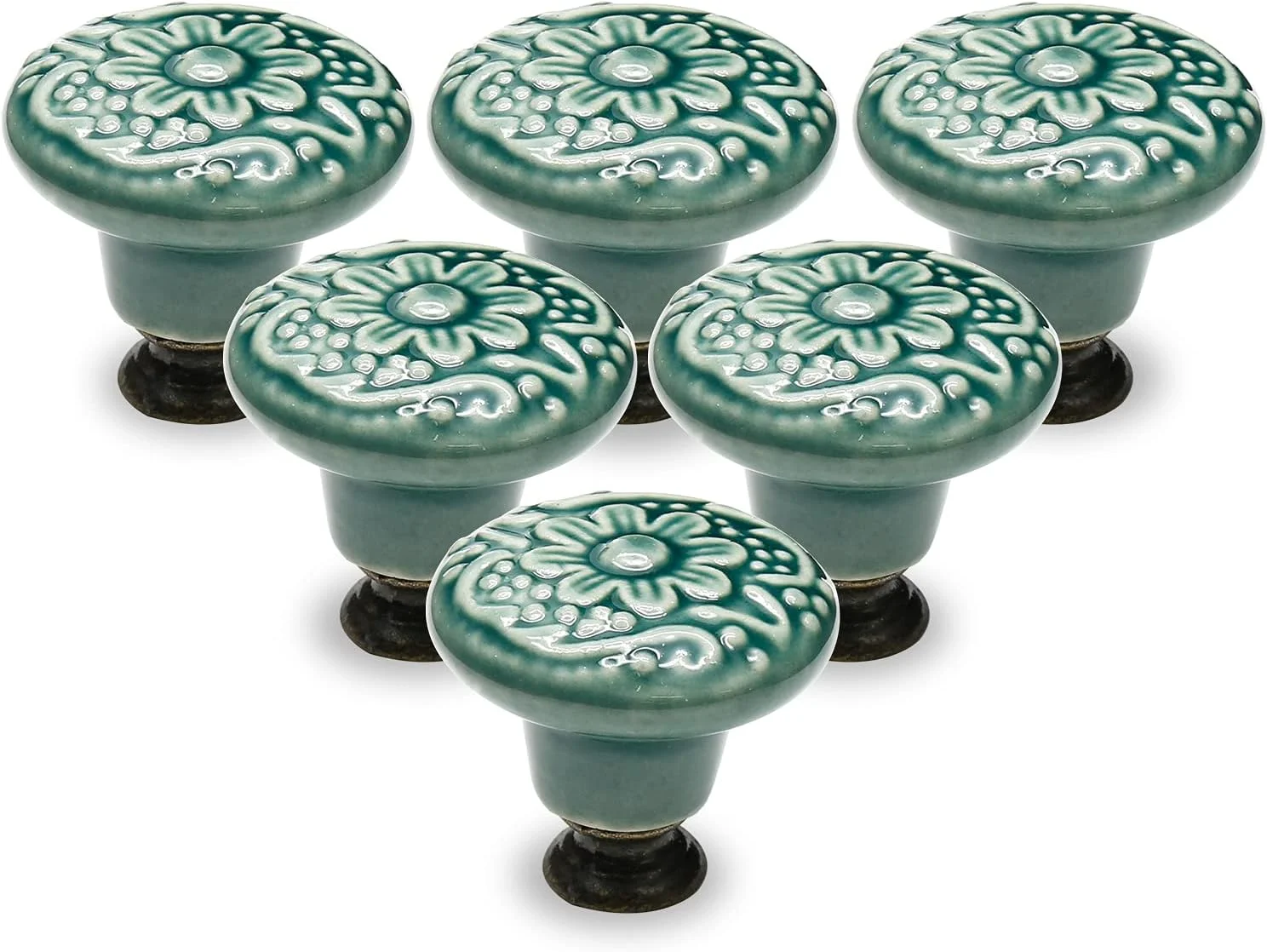 سیمنیر 12 عدد دستگیره کابینت سبز، دستگیره های سرامیکی کمد لباس به سبک رترو، 34 میلی متر / 1.3 اینچ دستگیره کشو دستگیره درب دستگیره های کمد با پیچ های نصب سیمنیر 12 عدد دستگیره کابینت سبز، دستگیره های سرامیکی کمد لباس به سبک رترو، 34 میلی متر / 1.3 اینچ دستگیره کشو دستگیره درب دستگیره های کمد با پیچ های نصب