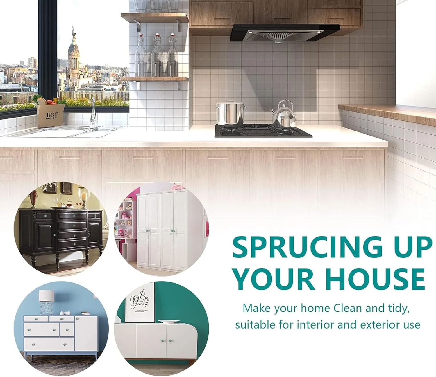 دستگیره کابینت فنری X، بسته 12 عددی دستگیره کابینت 34 میلی متری، دستگیره های سرامیکی کمد لباس به سبک رترو، دستگیره های کشو با پایه محکم، دستگیره های کشو کمد با پیچ های نصب برای کمد لباس، حمام، کابینت (B)