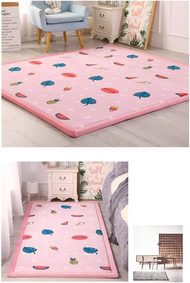 تشک فوتون کف زمین ZJCQA، پد تشک تاتامی، روکش تشک خواب مخملی نرم مرجانی، فرش کودک، مت یوگا (صورتی)، آبی، 200 * 200 سانتی متر تشک فوتون کف زمین ZJCQA، پد تشک تاتامی، روکش تشک خواب مخملی نرم مرجانی، فرش کودک، مت یوگا (صورتی)، آبی، 200 * 200 سانتی متر