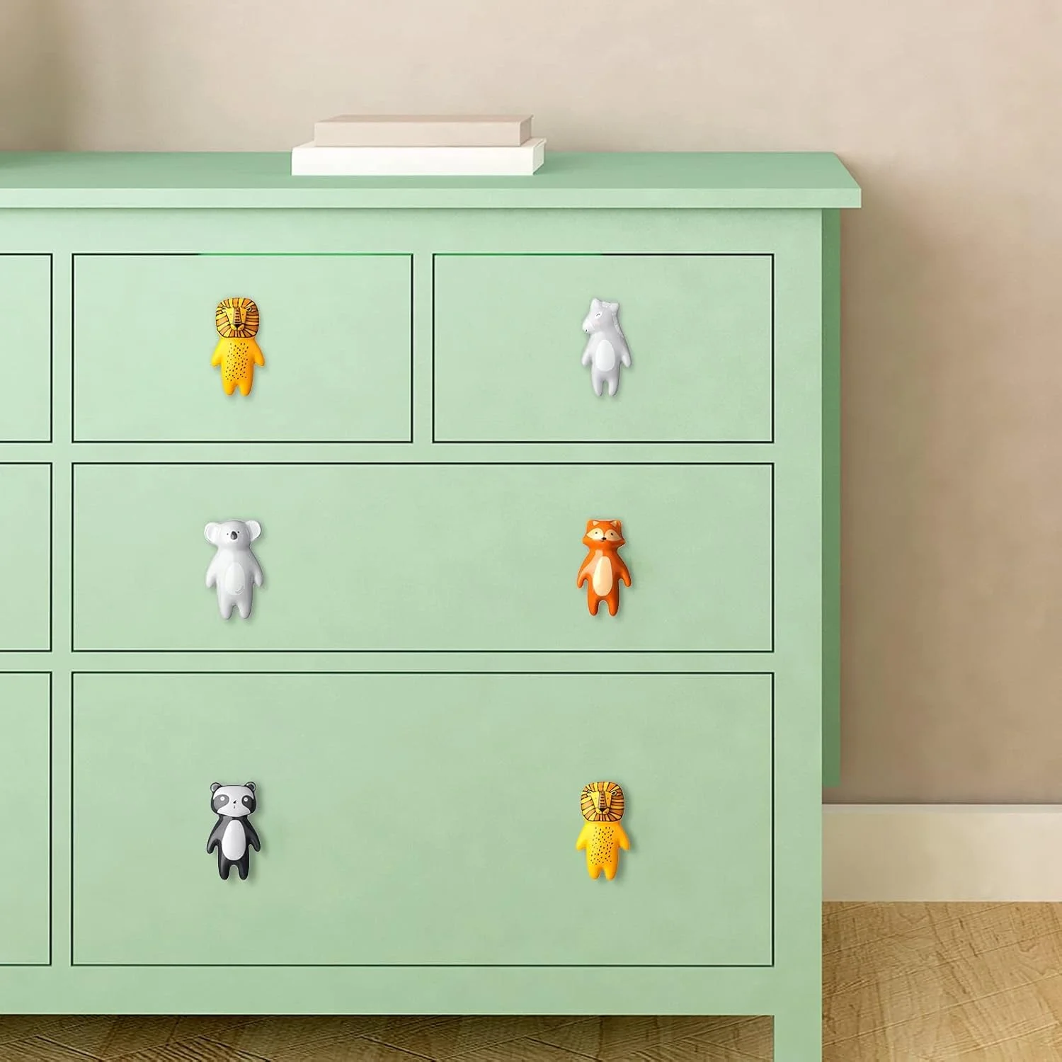 دستگیره های حیوانات بامزه MAKINGTEC، 5 عدد دستگیره کشو حیوانات، دستگیره های سرامیکی، دستگیره های کمد لباس بچه گانه، دستگیره های کمد برای اتاق کودک، اتاق خواب، حمام، آشپزخانه دستگیره های حیوانات بامزه MAKINGTEC، 5 عدد دستگیره کشو حیوانات، دستگیره های سرامیکی، دستگیره های کمد لباس بچه گانه، دستگیره های کمد برای اتاق کودک، اتاق خواب، حمام، آشپزخانه