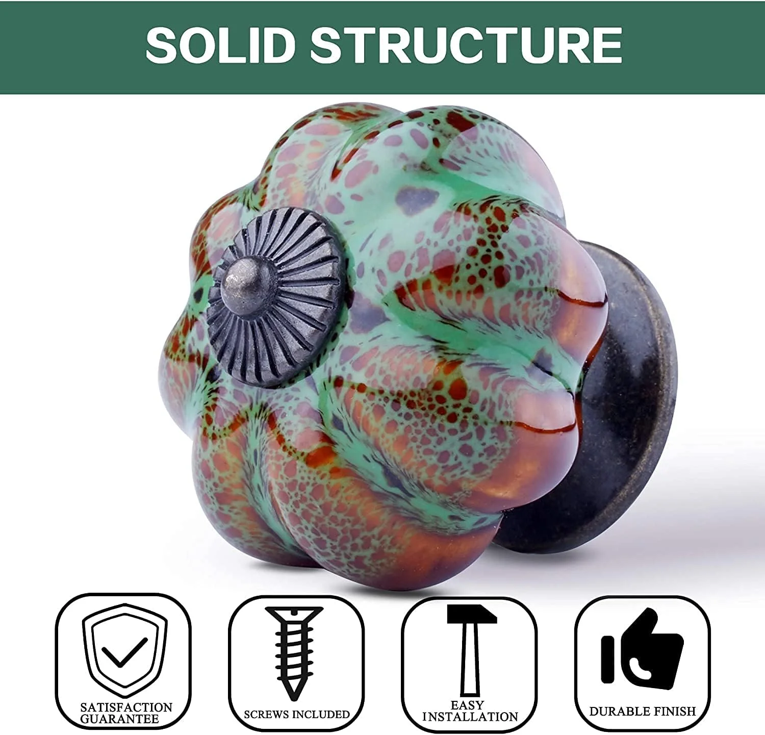 دستگیره های OLAYA، دستگیره کشو، دستگیره کابینت، دستگیره های سرامیکی، دستگیره های کدو تنبل شیک و قدیمی، دستگیره های کشو کابینت (Bull) (6، کدو تنبل سبز) دستگیره های OLAYA، دستگیره کشو، دستگیره کابینت، دستگیره های سرامیکی، دستگیره های کدو تنبل شیک و قدیمی، دستگیره های کشو کابینت (Bull) (6، کدو تنبل سبز)