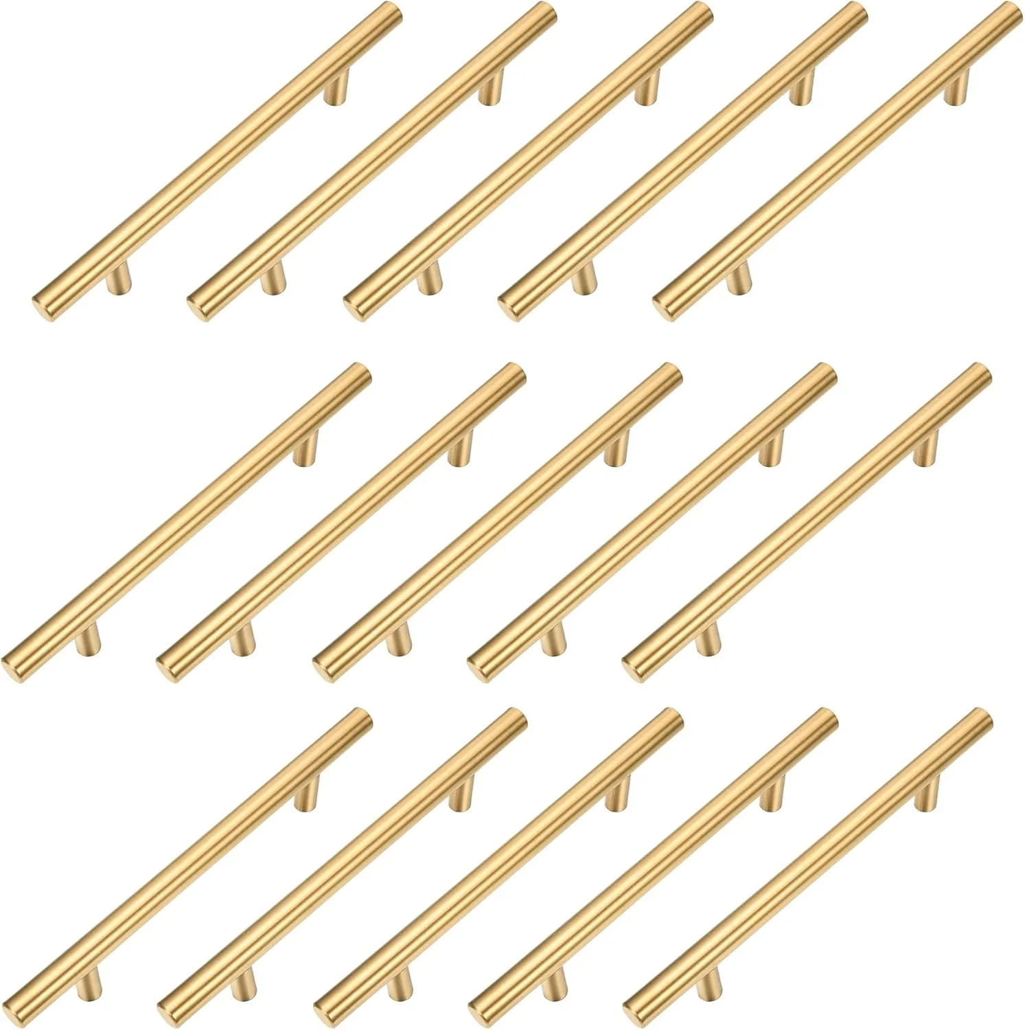 کیتموس بسته 15 عددی دستگیره کابینت طلایی برس خورده استیل ضد زنگ T شکل برای مبلمان، کابینت آشپزخانه، کمد، کشو، دستگیره درب (طول کلی 7-7/8 اینچ، مرکز سوراخ 5 اینچ) کیتموس بسته 15 عددی دستگیره کابینت طلایی برس خورده استیل ضد زنگ T شکل برای مبلمان، کابینت آشپزخانه، کمد، کشو، دستگیره درب (طول کلی 7-7/8 اینچ، مرکز سوراخ 5 اینچ)