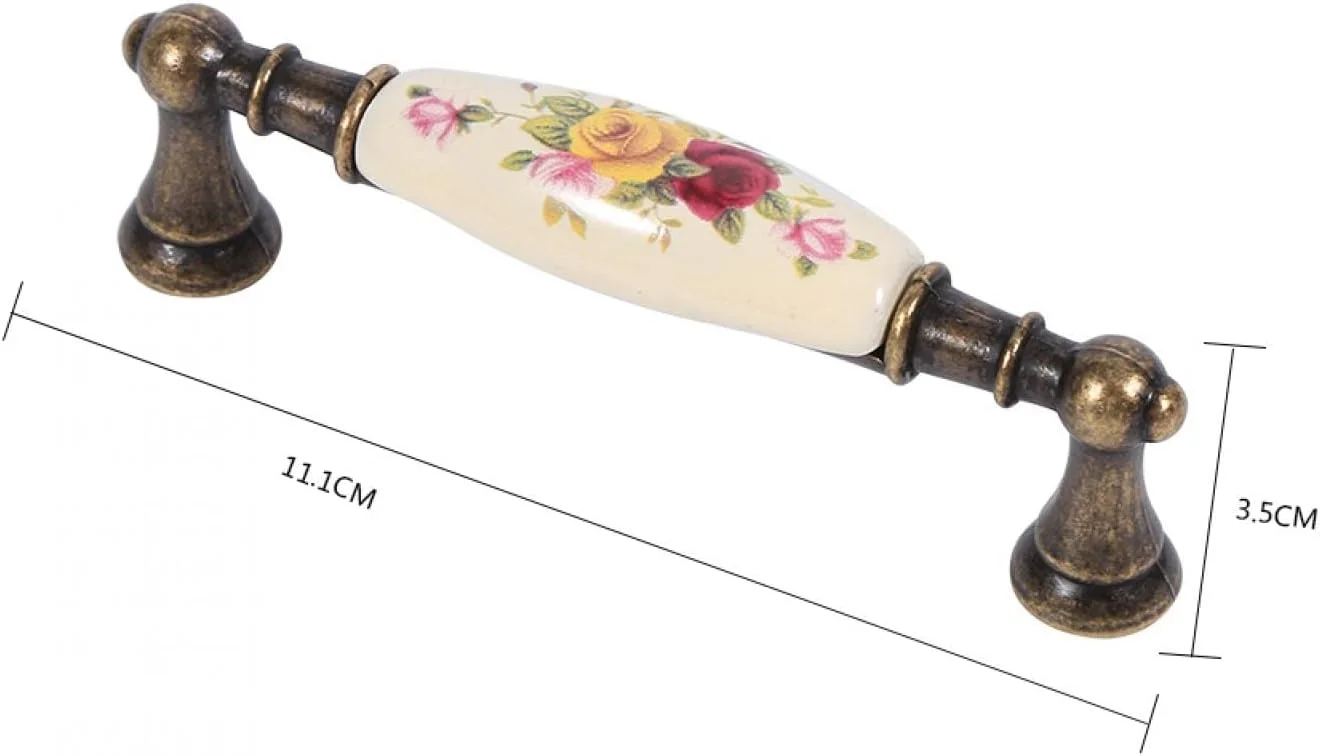 دستگیره در، دستگیره کمد، دستگیره کابینت طرح قدیمی برای کشو، کمد دیواری، آشپزخانه، کابینت (7#)