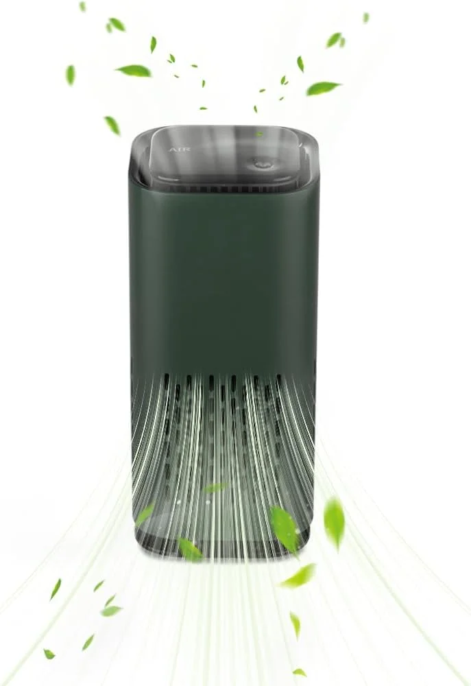 تصفیه کننده هوای پپیسکی برای اتاق خواب منزل، خودرو، یون منفی، پاک کننده هوا با نور محیط، کنترل لمسی، منبع تغذیه Type-C، تصفیه کننده هوای کوچک مسافرتی برای دفتر کار و اتاق نشیمن