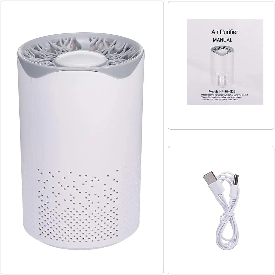 تصفیه کننده هوای پپیسکی برای خانه با فیلتر، پاک کننده هوا برای اتاق خواب، از بین برنده بو، گرد و غبار و گرده