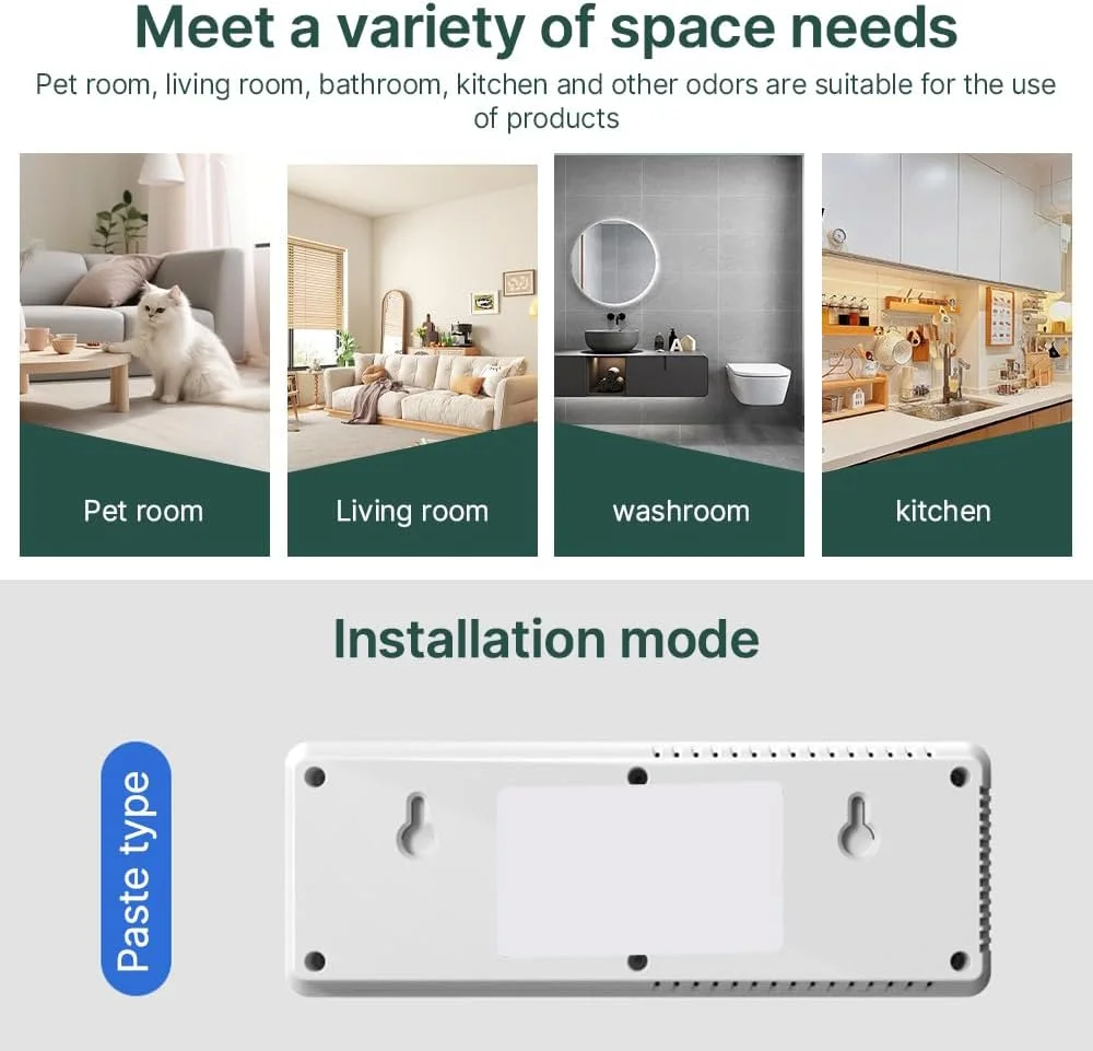 دستگاه تصفیه هوا و رایحه درمانی 2 در 1 Pepisky با صفحه نمایش لمسی دیجیتال، عملکرد زمان بندی، 4 حالت، نصب دیواری بدون نیاز به سوراخ کاری، یونیزه کننده، تصفیه کننده هوا و رایحه ساز برای حیوانات خانگی، اتاق خواب، خوابگاه، خانه، دفتر کار، هتل دستگاه تصفیه هوا و رایحه درمانی 2 در 1 Pepisky با صفحه نمایش لمسی دیجیتال، عملکرد زمان بندی، 4 حالت، نصب دیواری بدون نیاز به سوراخ کاری، یونیزه کننده، تصفیه کننده هوا و رایحه ساز برای حیوانات خانگی، اتاق خواب، خوابگاه، خانه، دفتر کار، هتل