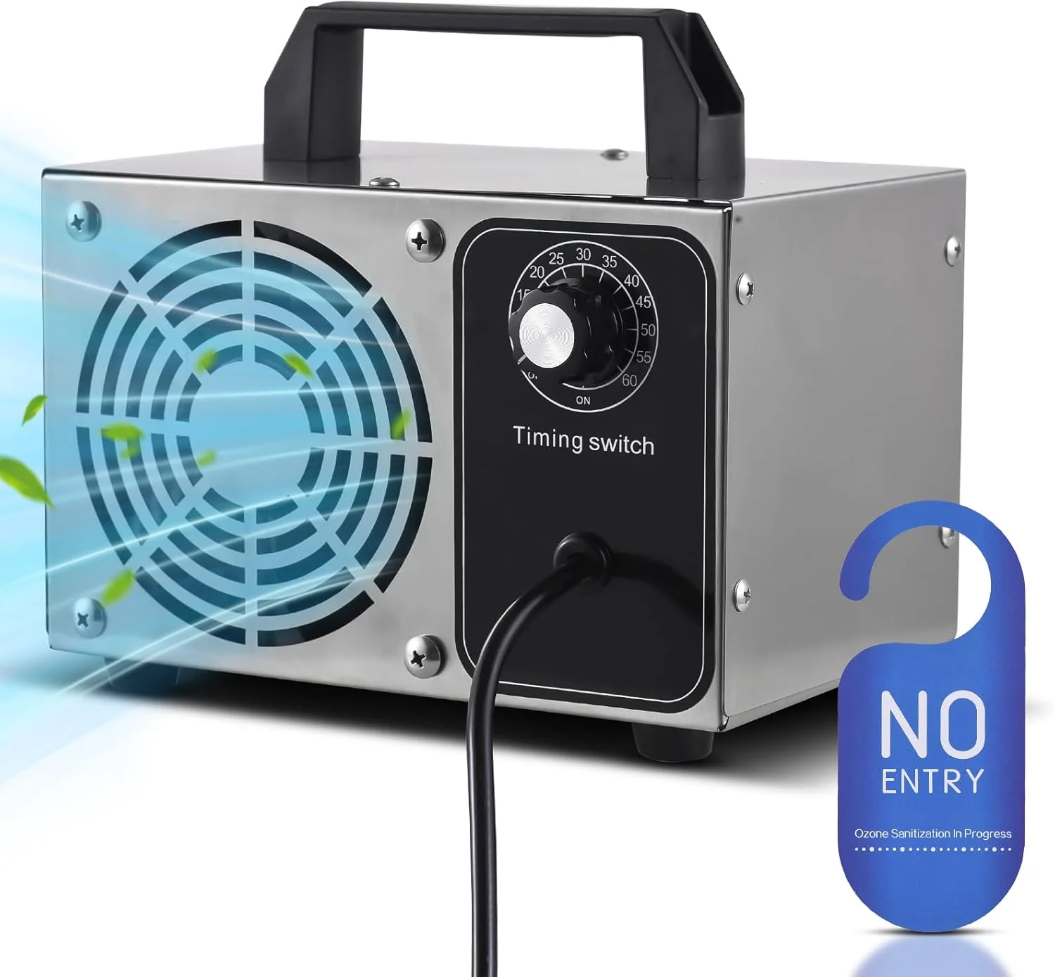 ژنراتور اوزون Pepisky با ظرفیت 60000 میلی گرم در ساعت، دستگاه اوزون ساز استیل ضد زنگ، یونیزه کننده حذف کننده بو، دستگاه تصفیه کننده اوزون برای خانه، خودرو، حیوانات خانگی با دستگیره قابل حمل و تایمر 0-60 دقیقه ای ژنراتور اوزون Pepisky با ظرفیت 60000 میلی گرم در ساعت، دستگاه اوزون ساز استیل ضد زنگ، یونیزه کننده حذف کننده بو، دستگاه تصفیه کننده اوزون برای خانه، خودرو، حیوانات خانگی با دستگیره قابل حمل و تایمر 0-60 دقیقه ای