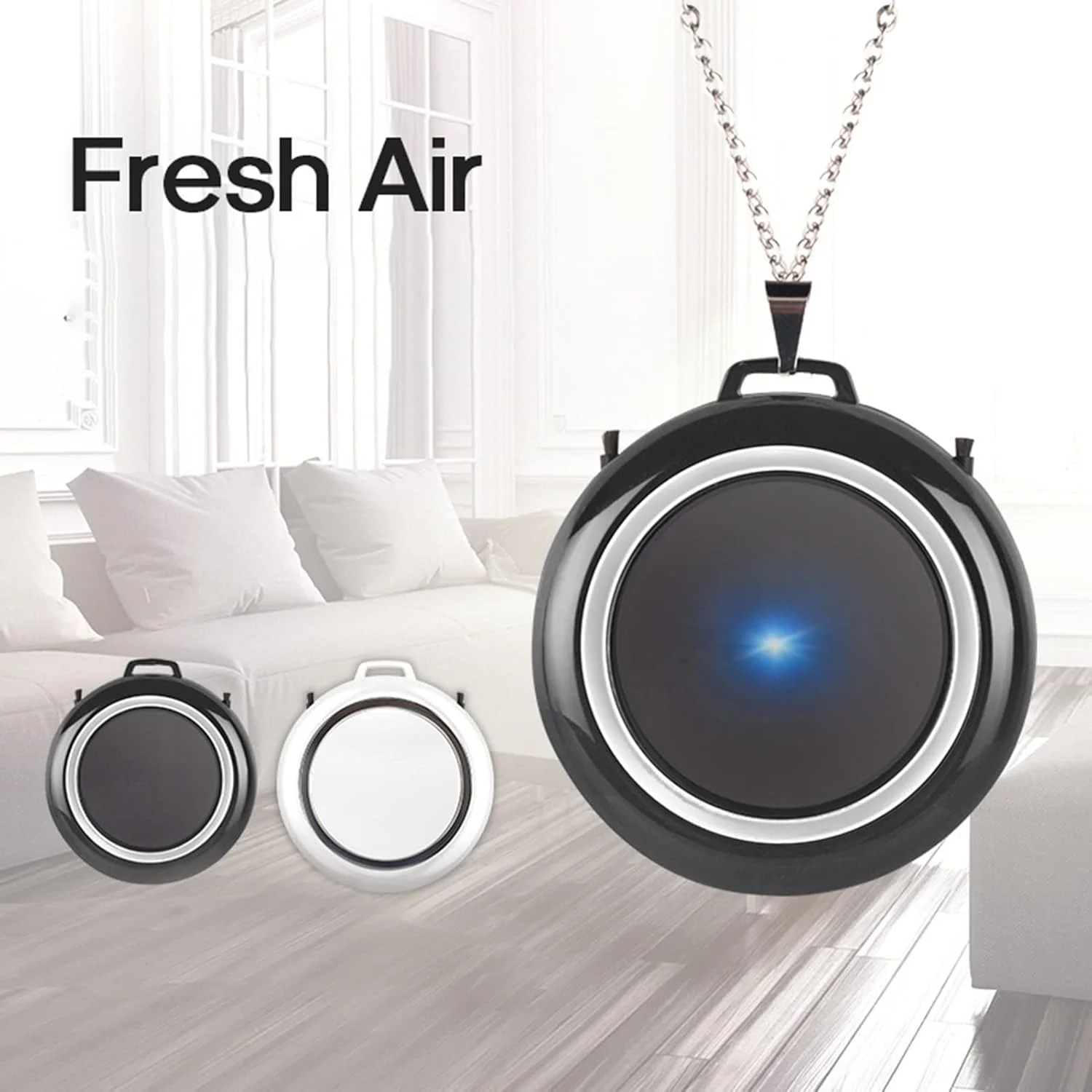 تصفیه کننده هوای گردنبندی قابل حمل Pepisky، تصفیه هوا با گردش هوا، USB ایمن برای مادران باردار و نوزادان