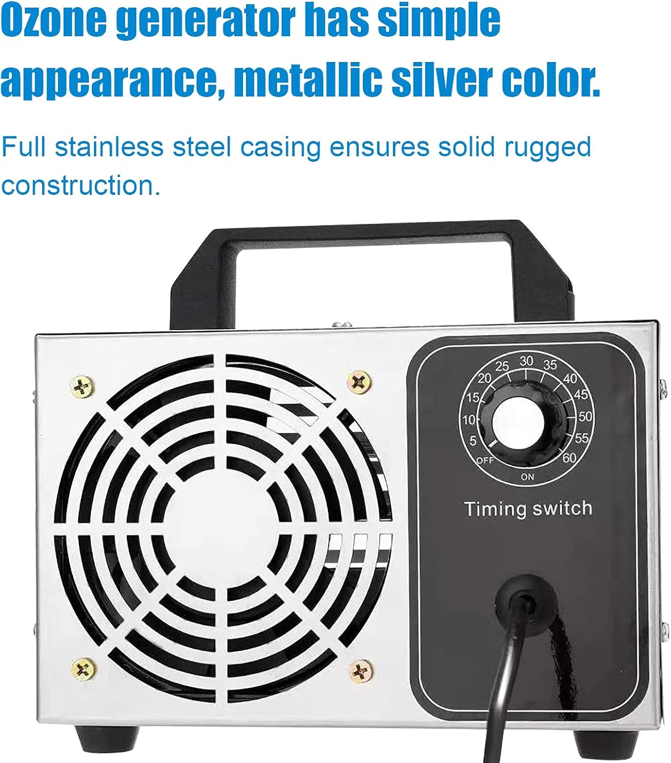 دستگاه تولید ازن پپیسکی 28 گرم در ساعت، دستگاه ازن O3، تصفیه کننده هوا، خوشبو کننده هوا برای خانه، آشپزخانه، اداره، خودرو