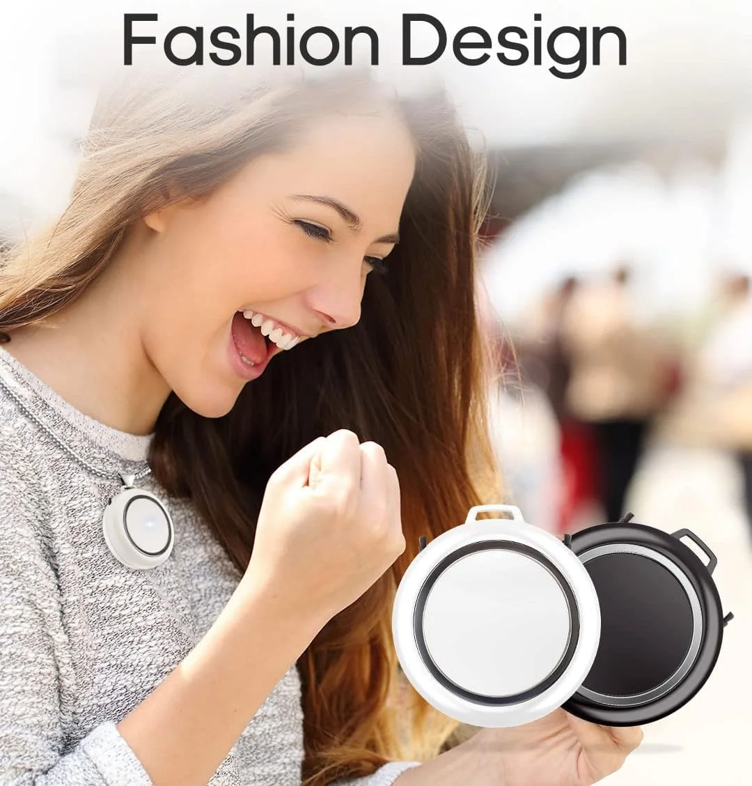 تصفیه کننده هوای گردنبندی قابل حمل Pepisky، تصفیه هوا با گردش هوا، USB ایمن برای مادران باردار و نوزادان