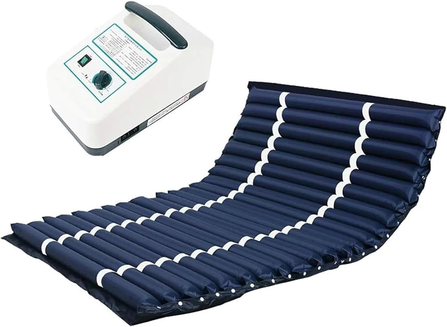 تشک ضد زخم بستر پهن، فشار هوای متناوب راحت با پمپ، 5 سطح فشار قابل تنظیم و حفظ جریان هوا، برای پیشگیری از زخم بستر و درمان زخم