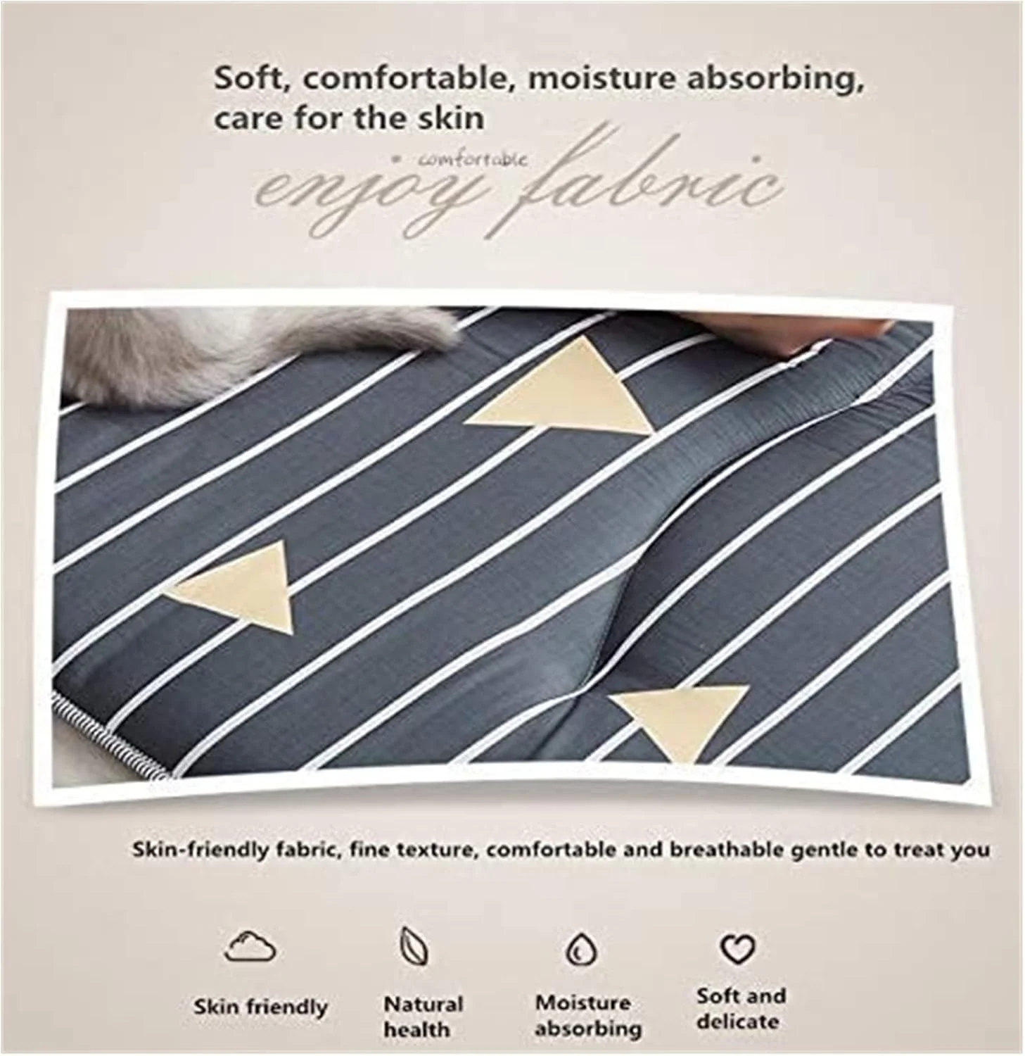 تشک تاشو راحت، تشک فوتون ضخیم، پد خواب لحافی ضد لغزش برای اتاق خواب، خوابگاه، اتاق نشیمن 22.8.23 (رنگ: E، سایز: 1.5 متر (5 اینچ)) تشک تاشو راحت، تشک فوتون ضخیم، پد خواب لحافی ضد لغزش برای اتاق خواب، خوابگاه، اتاق نشیمن 22.8.23 (رنگ: E، سایز: 1.5 متر (5 اینچ))