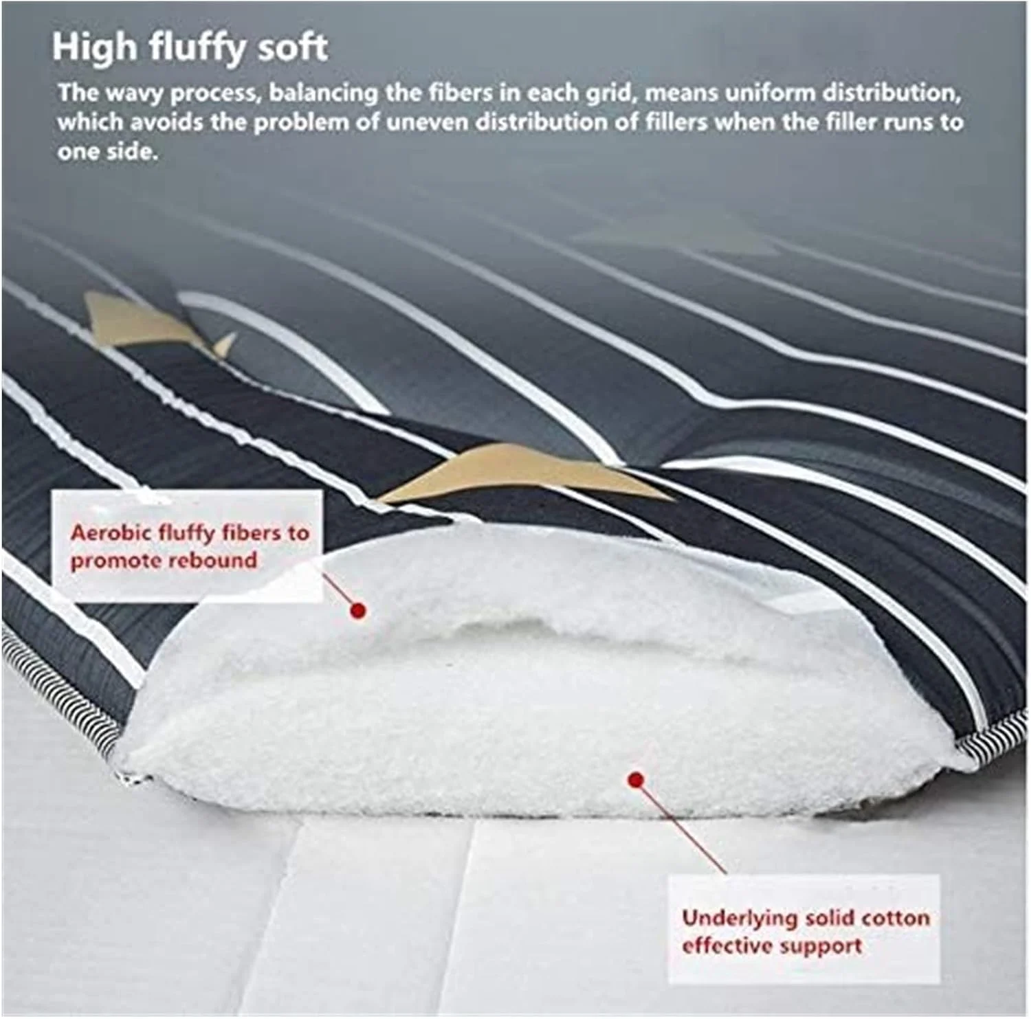 تشک تاشو راحت، تشک فوتون ضخیم، پد خواب لحافی ضد لغزش برای اتاق خواب، خوابگاه، اتاق نشیمن 22.8.23 (رنگ: E، سایز: 1.5 متر (5 اینچ)) تشک تاشو راحت، تشک فوتون ضخیم، پد خواب لحافی ضد لغزش برای اتاق خواب، خوابگاه، اتاق نشیمن 22.8.23 (رنگ: E، سایز: 1.5 متر (5 اینچ))