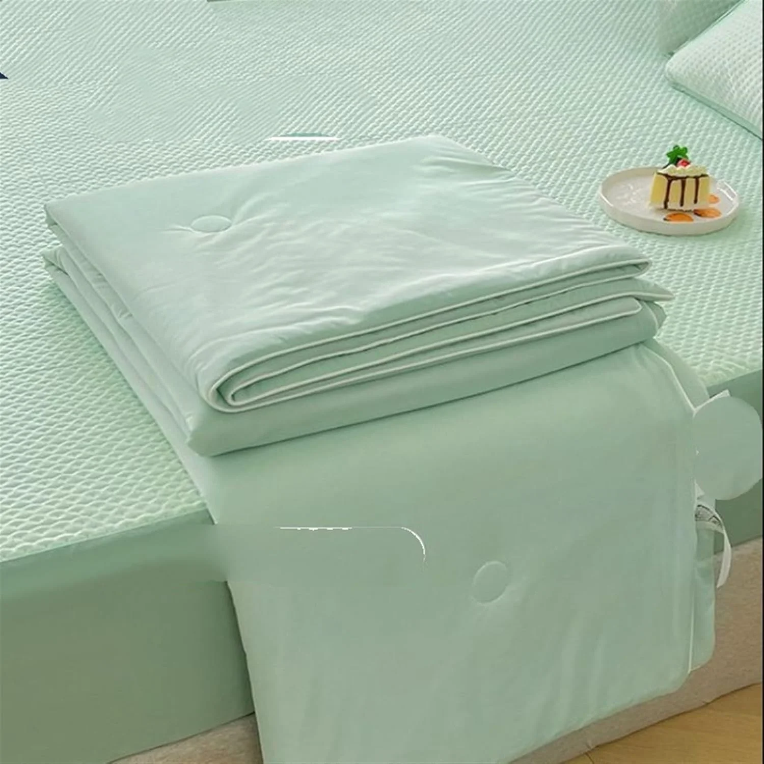 تشک خنک کننده تخت BREAUX، تشک خواب تابستانی، تشک تاشو خنک کننده تخت خواب، پد رویه تشک برای خوابگاه (سایز: 180x200 سانتی متر)