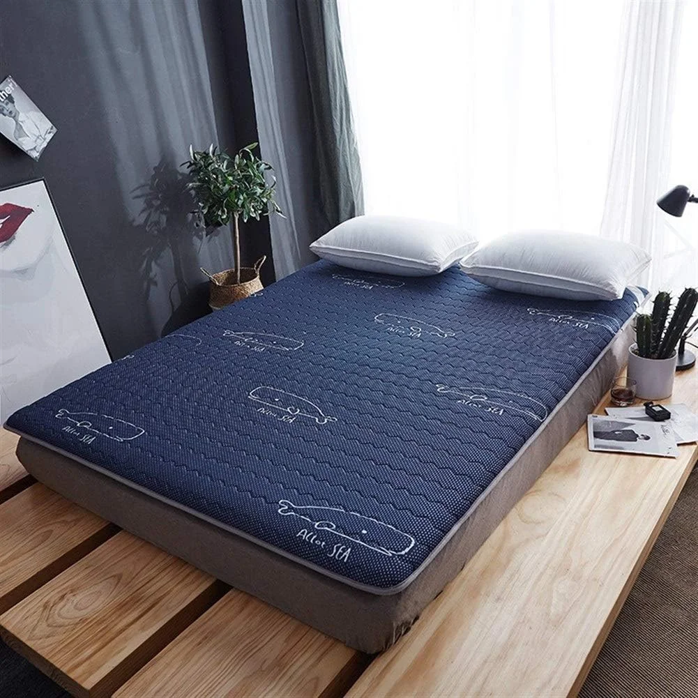 تشک ضخیم و تنفسی، تشک تاتامی ژاپنی، پد تشک لاتکس برای خوابگاه دانشجویی، کمپینگ، اتاق نشیمن (رنگ: آبی، سایز: کینگ: 180x200cm) تشک ضخیم و تنفسی، تشک تاتامی ژاپنی، پد تشک لاتکس برای خوابگاه دانشجویی، کمپینگ، اتاق نشیمن (رنگ: آبی، سایز: کینگ: 180x200cm)